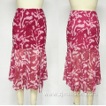 Floral Midi Skirt In Pink